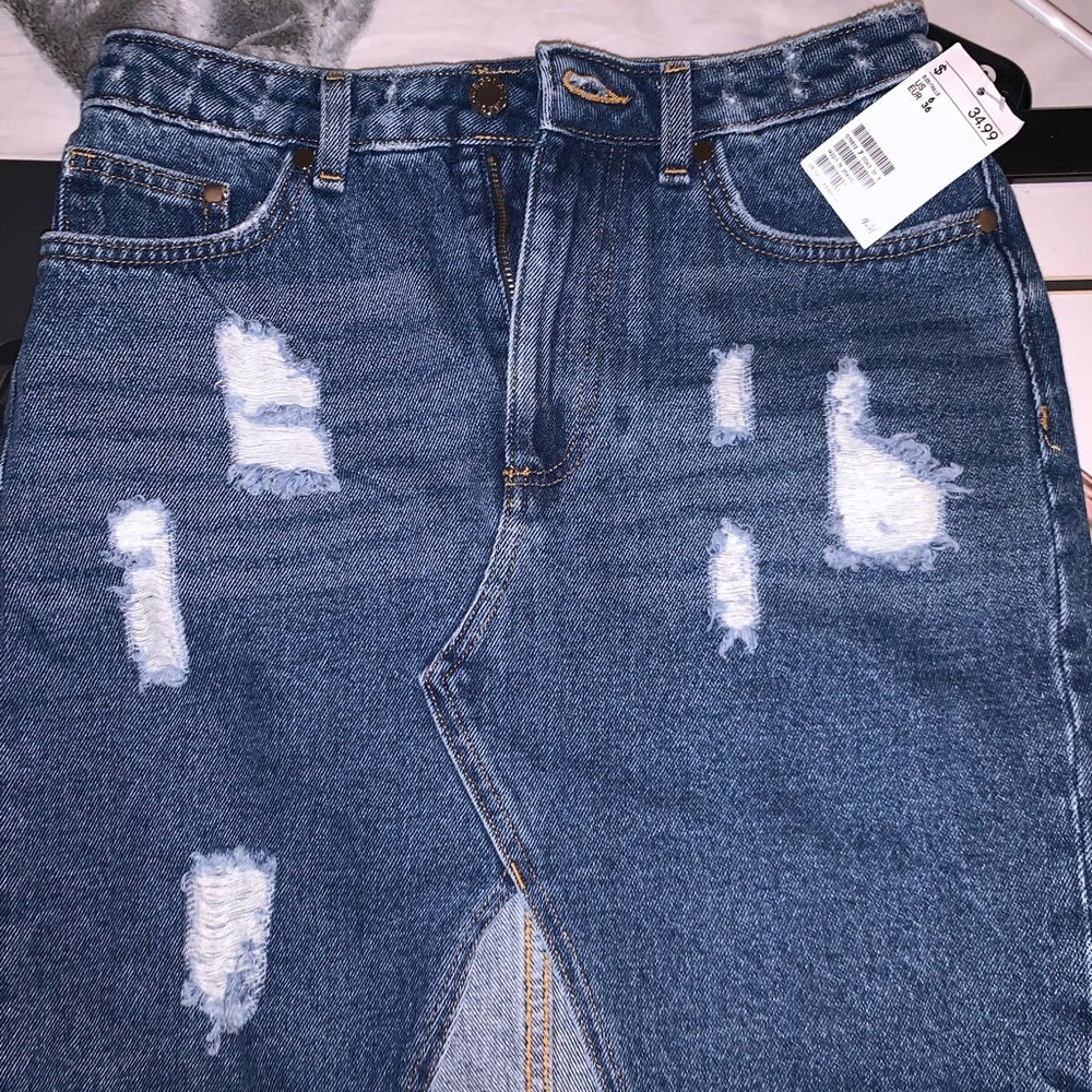 jean skirt